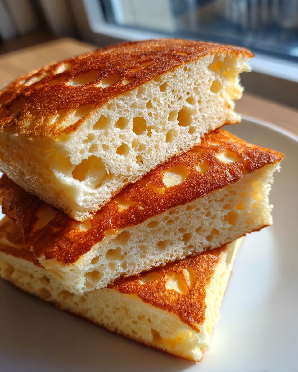 Close-up cross-section showing the incredibly fluffy, airy texture of coconut flour pancakes.